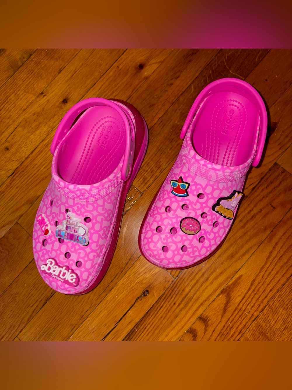 Limited Edition Barbie Pink Women' Wedge Crocs